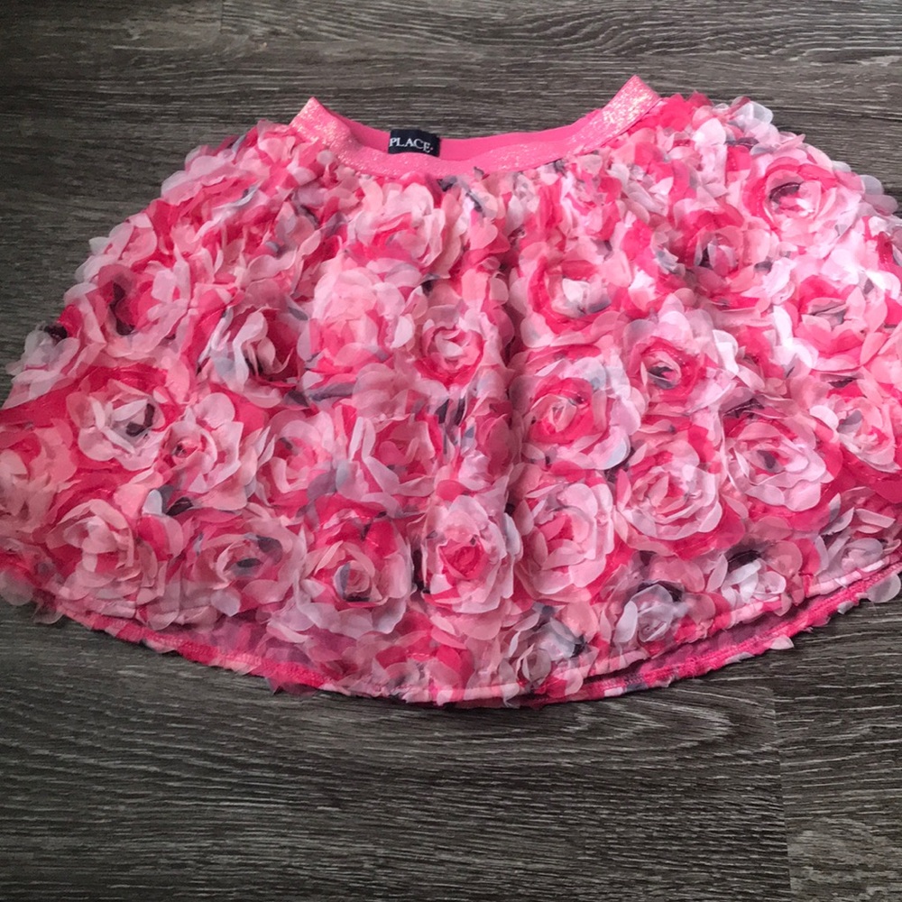 Hot pink and light pink/black skirt